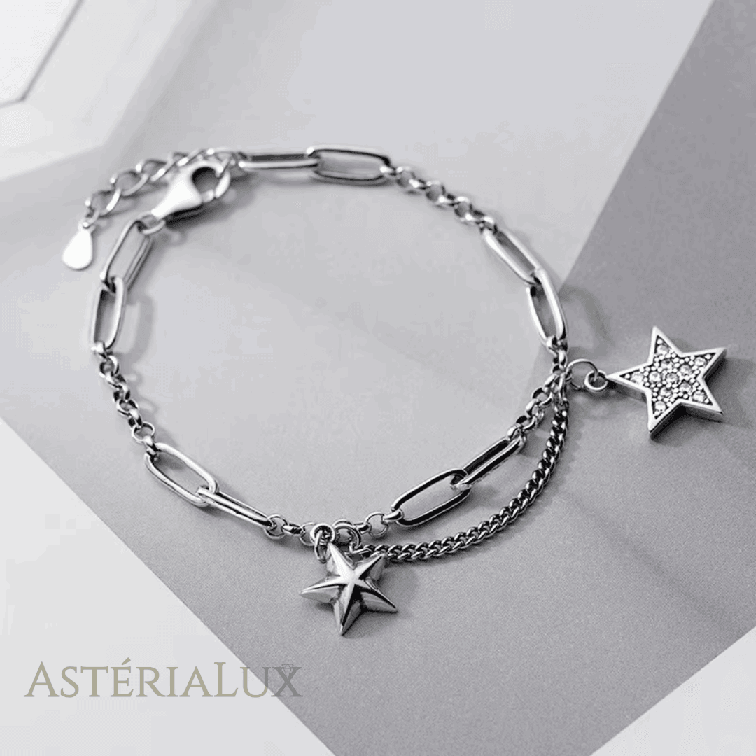 Pulseira Estrelas Elegantes em Prata 925