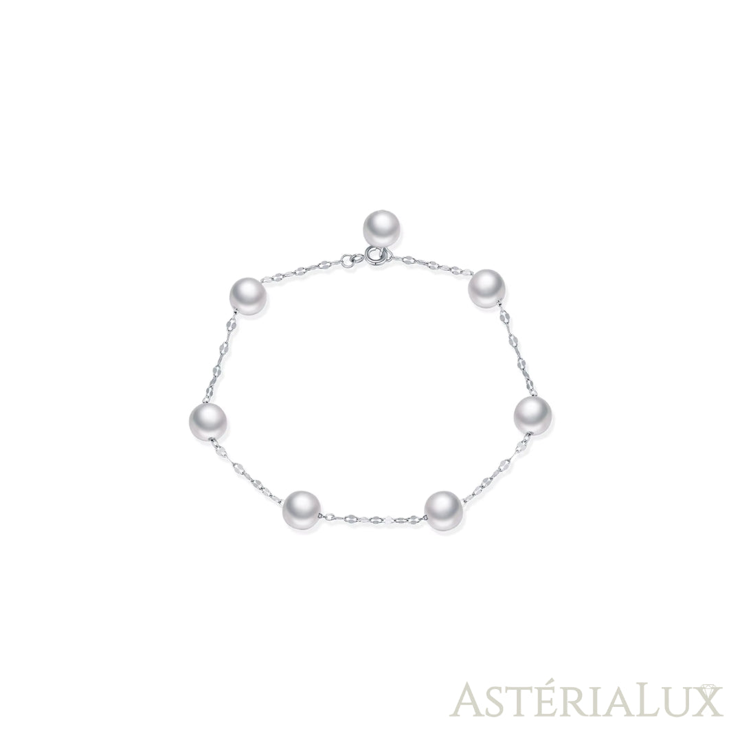 Pulseira Brisa com Pérolas em Prata 925