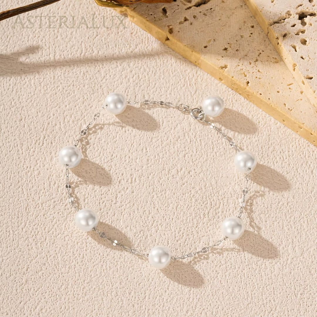 Pulseira Brisa com Pérolas em Prata 925