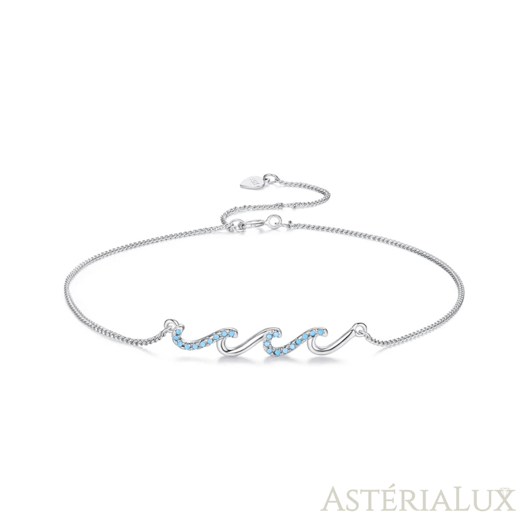 Tornozeleira Maré de Encantos em Prata 925