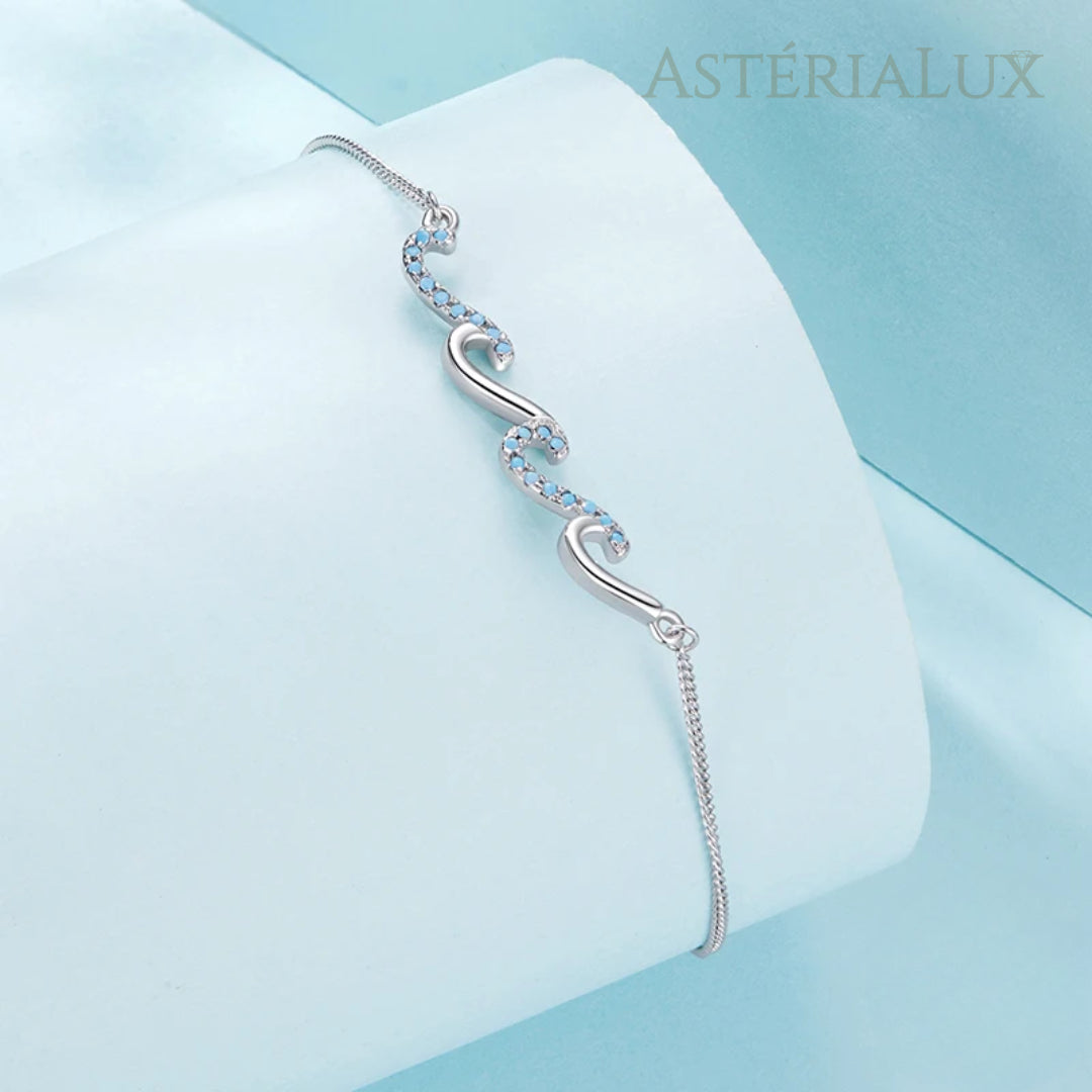 Tornozeleira Maré de Encantos em Prata 925