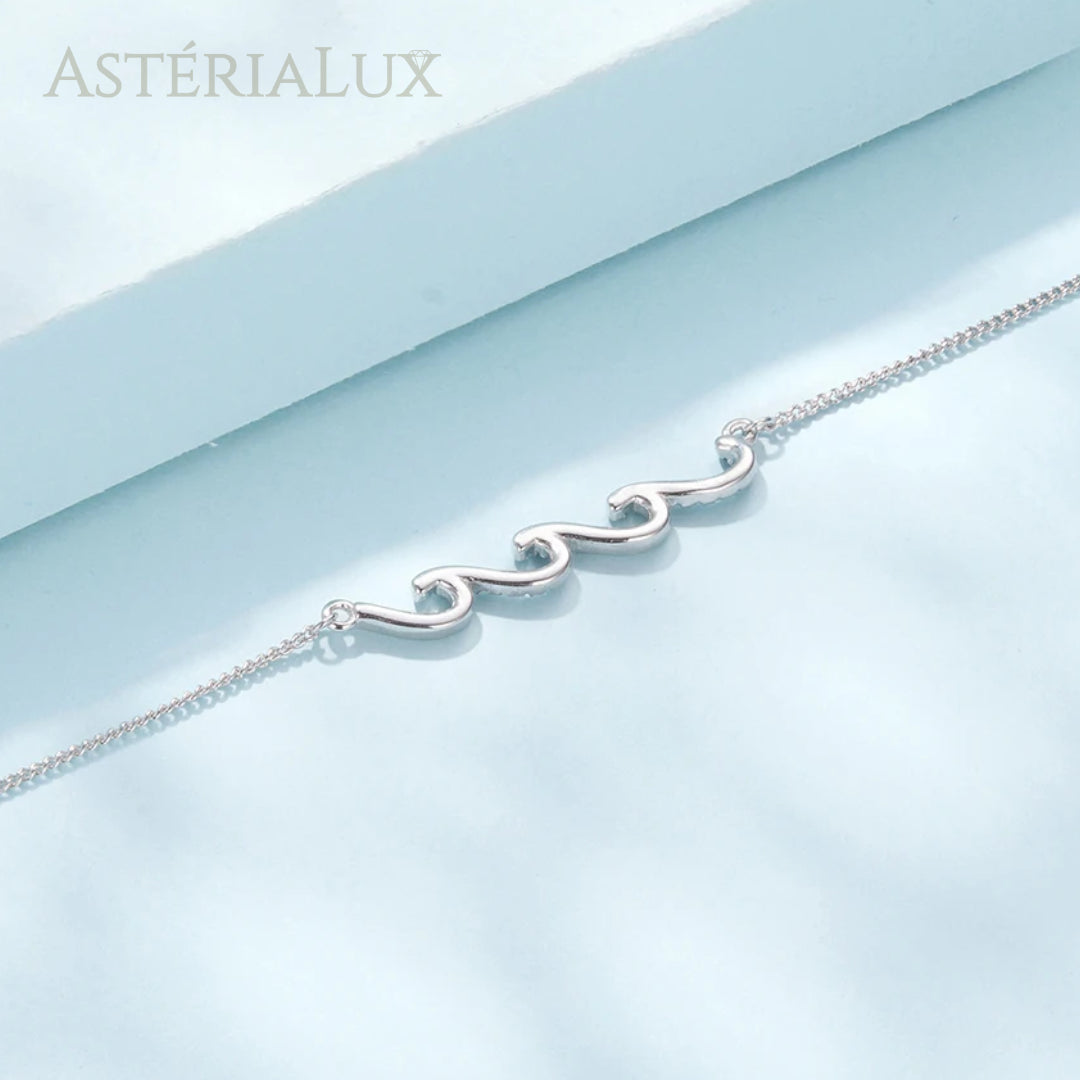 Tornozeleira Maré de Encantos em Prata 925