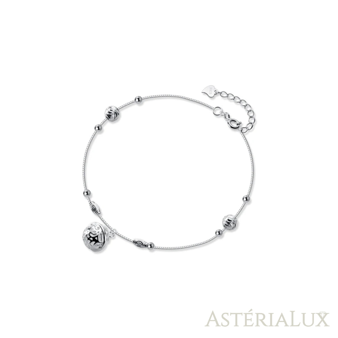 Tornozeleira Bell em Prata 925
