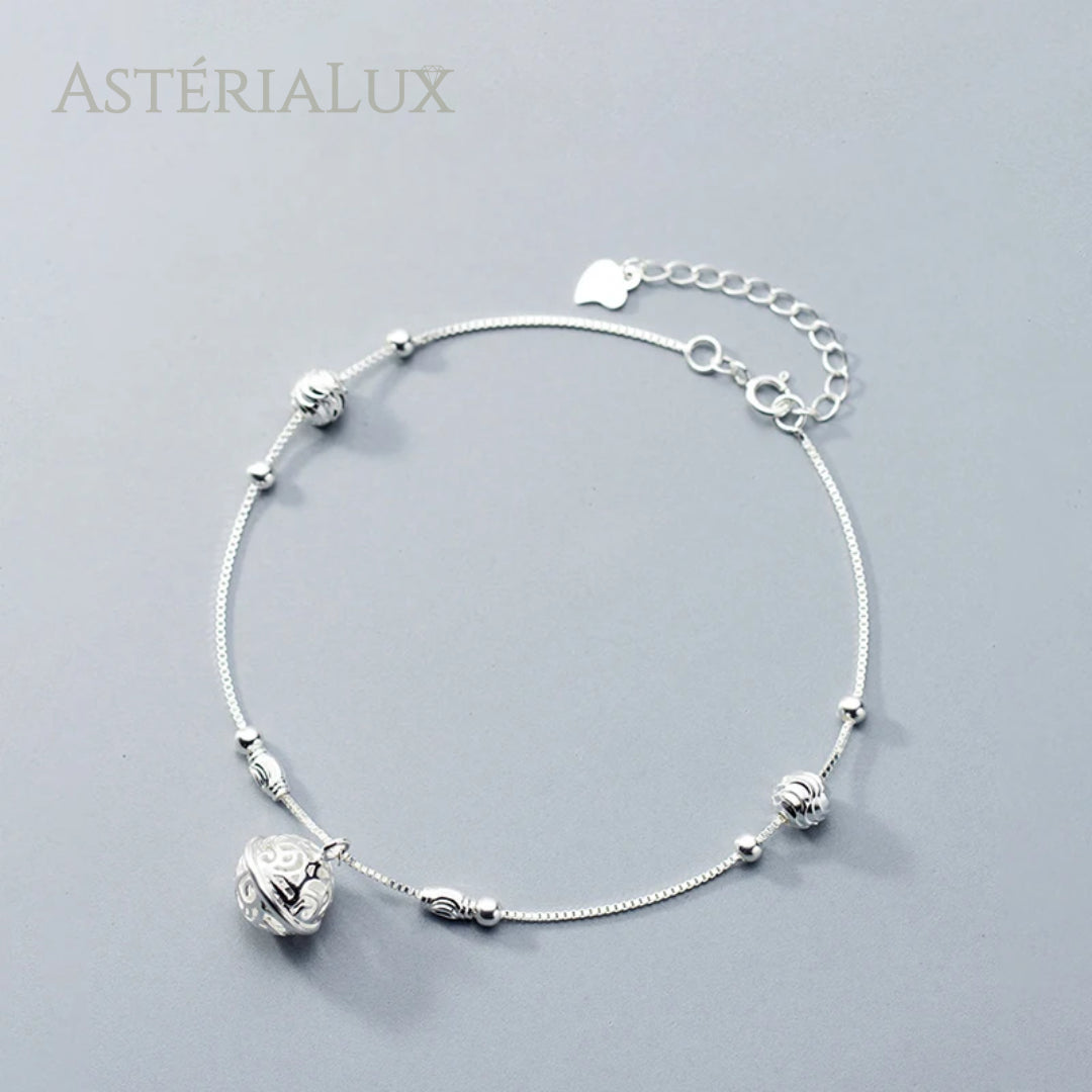 Tornozeleira Bell em Prata 925