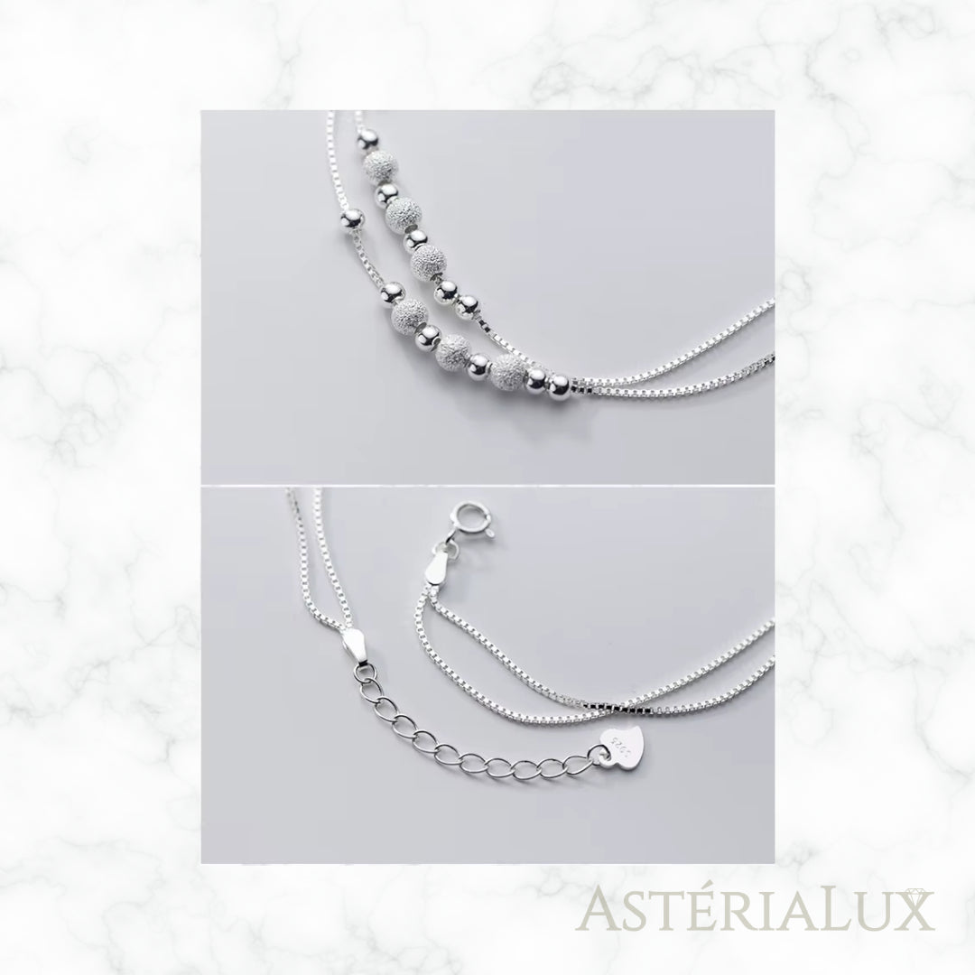 Tornozeleira Aurora em Prata 925